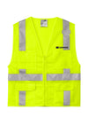 CornerStone® ANSI 107 Class 2 Mesh Six-Pocket Zippered Vest