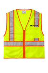 CornerStone® ANSI 107 Class 2 Mesh Zippered Two-Tone Vest