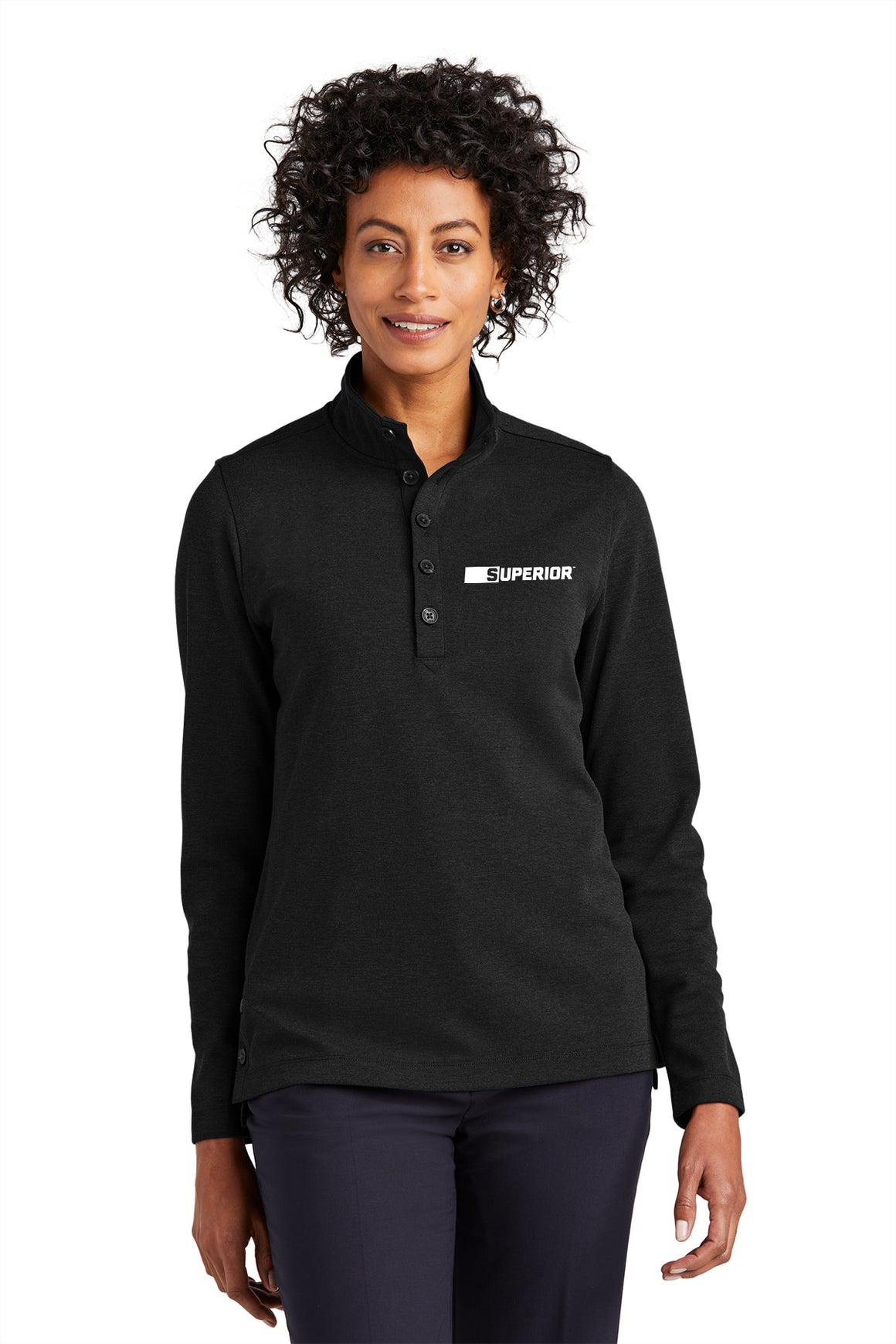 Brooks Brothers® Women’s Mid-Layer Stretch 1/2-Button