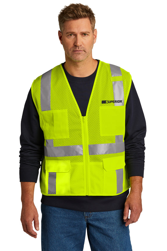 CornerStone® ANSI 107 Class 2 Mesh Six-Pocket Zippered Vest