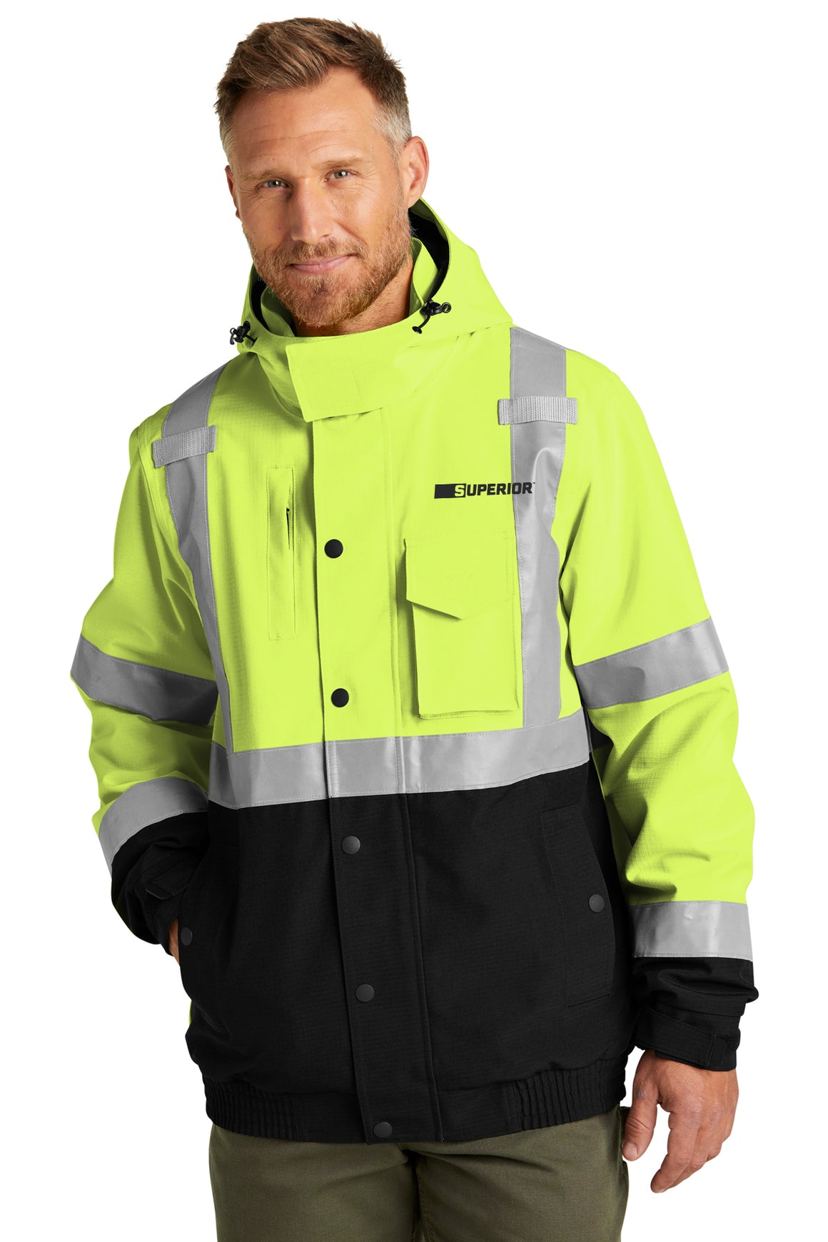 CornerStone® ANSI 107 Class 3 Waterproof Insulated Ripstop Bomber Jacket