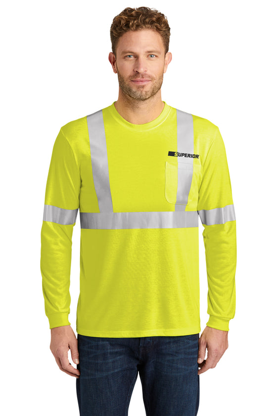 CornerStone® ANSI 107 Class 2 Long Sleeve Safety T-Shirt