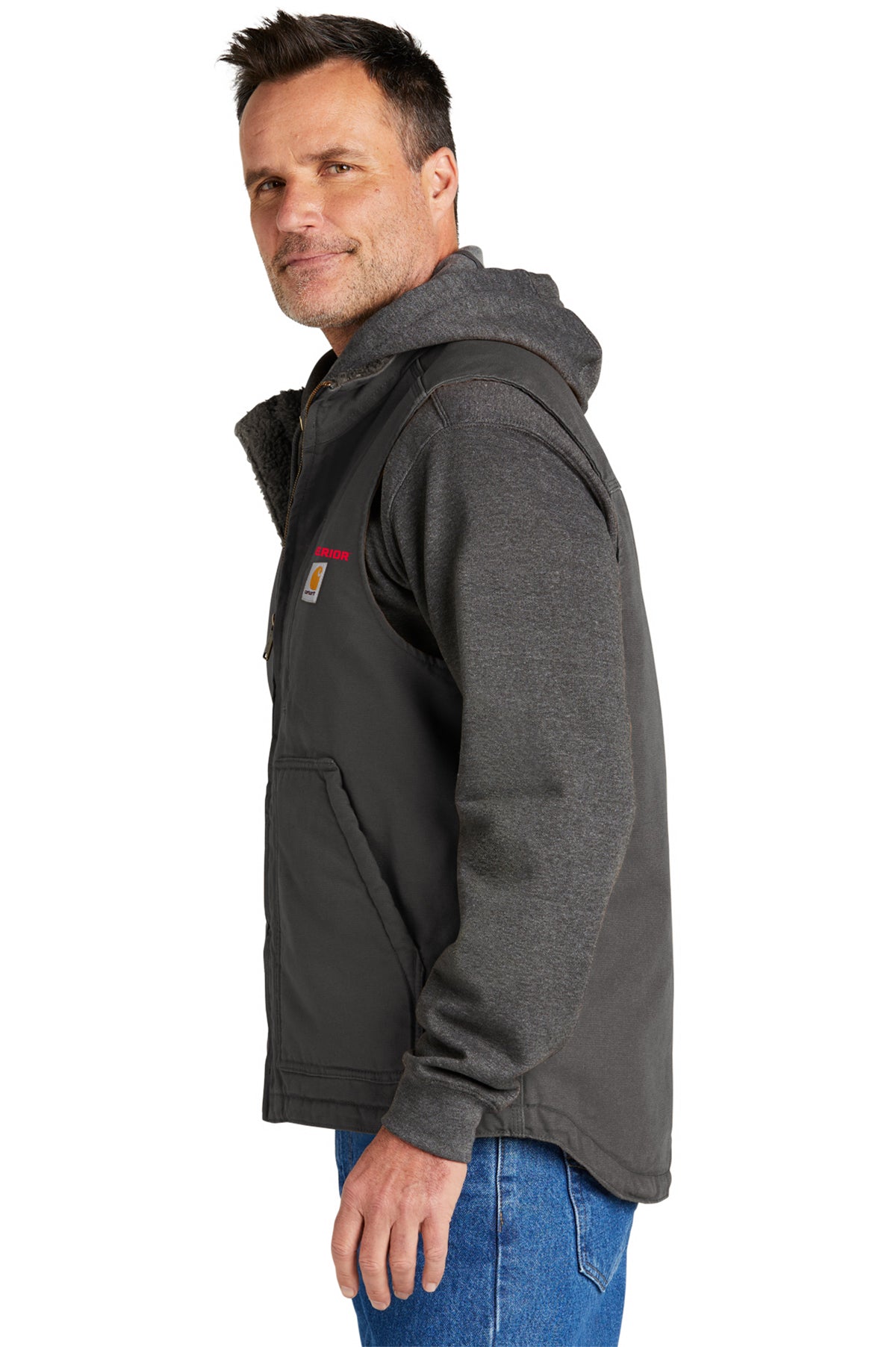 Carhartt sherpa lined online hooded sweatshirt